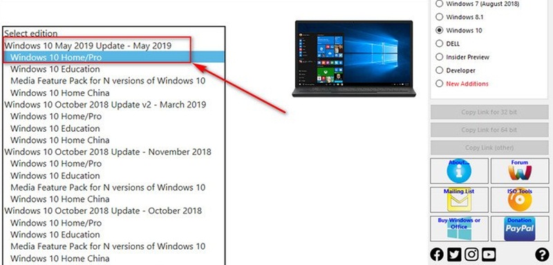 Cách tải xuống Windows 10 1903 ISO gốc từ Microsoft