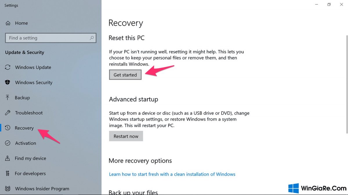 Hướng dẫn chi tiết cách reset Windows 10 về trạng thái xuất xưởng 4