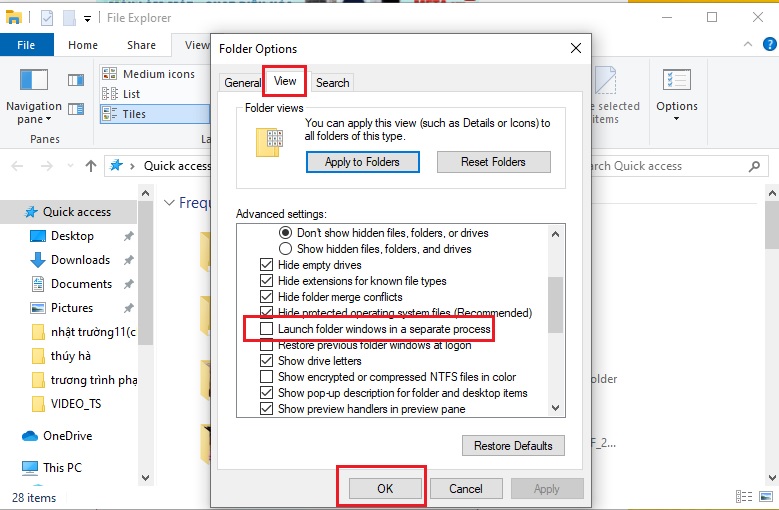 Tổng hợp các cách sửa lỗi File is open in another program trên Windows 10 7