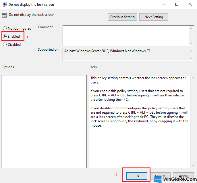 Hướng dẫn tắt tính năng khóa màn hình (Lock Screen) trên Windows 10 4