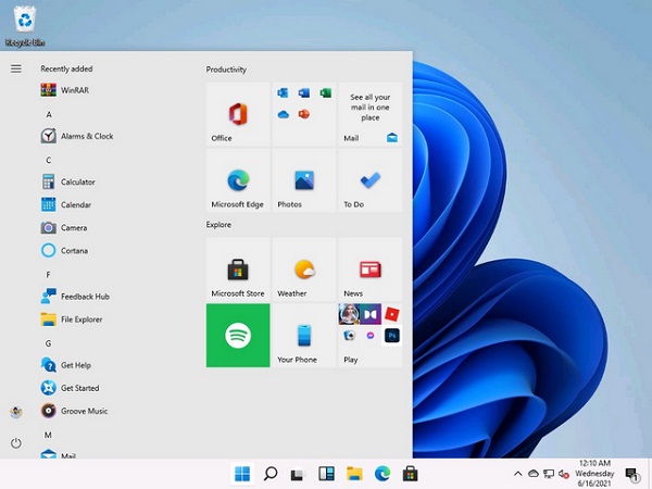 Cách thay đổi thanh tác vụ và menu bắt đầu của Windows 11 trông giống như Windows 10 8