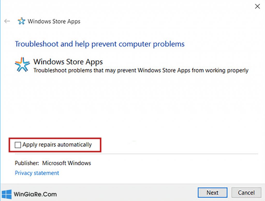 Cách sửa lỗi 0x80131500 trong Microsoft Store Windows 11