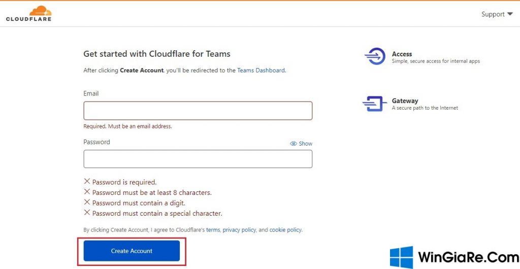 Cách đăng ký Cloudflare for Teams dùng 1.1.1.1 Unlimited 3