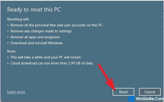 Hướng dẫn cách reset Windows 11 đơn giản nhất