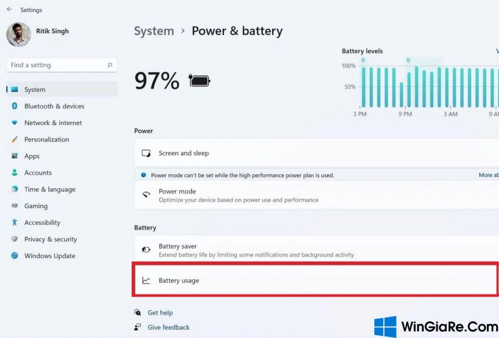 Kiểm tra mức tiêu hao pin của các ứng dụng trên Windows 11 4