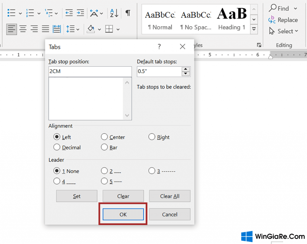 Cách bịa đặt Tab vô Microsoft Word giản dị và nhanh gọn 