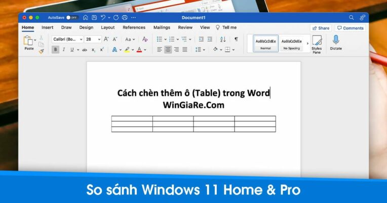 Hướng dẫn cách chèn thêm ô (table) trong Microsoft Word chi tiết nhất 9