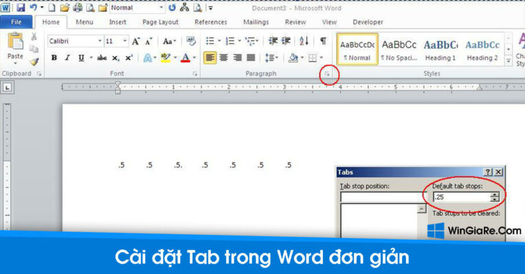 Cách đặt tab trong Microsoft Word đơn giản nhanh chóng 1