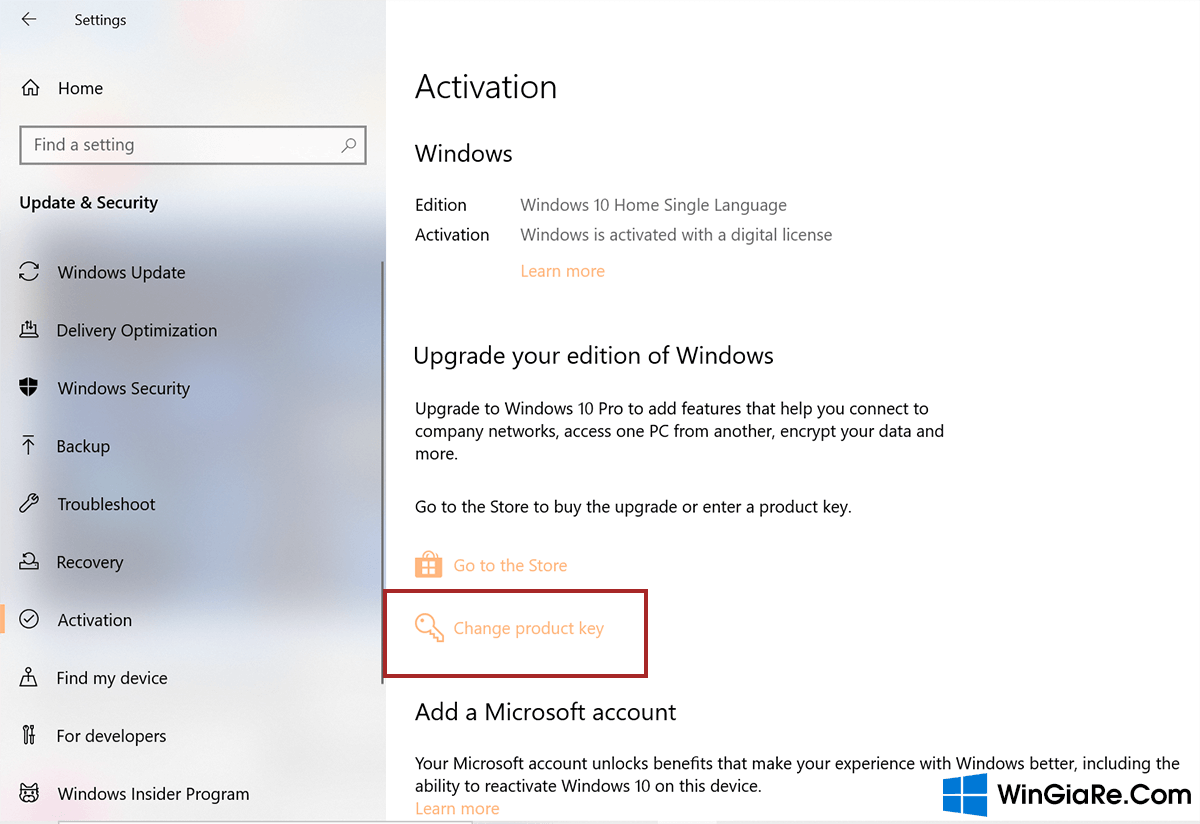 Hướng dẫn sửa lỗi kích hoạt 0xC004F213 trên Windows 10