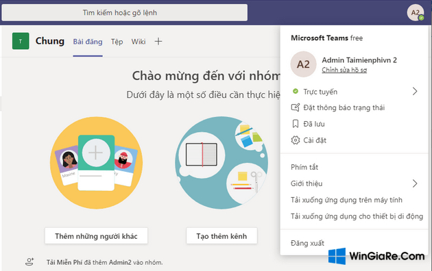 Cài đặt Tiếng Việt cho Microsoft Teams