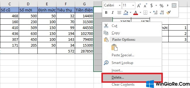 Cách di chuyển hàng và cột đơn giản trên Excel