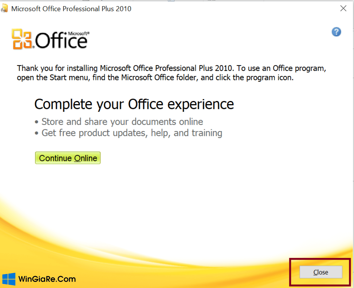 Hướng dẫn tải link và cài đặt Microsoft Office 2010 
