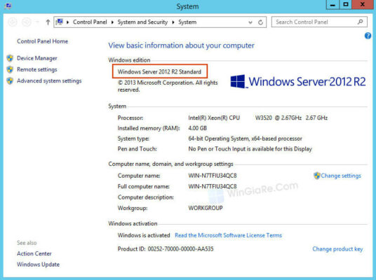 Windows Server 2012 R2 Standard 2