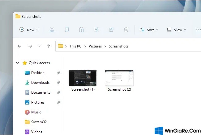 Vào đâu để xem ảnh chụp màn hình trên Windows 11?