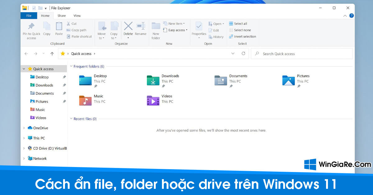 Cách ẩn file, thư mục, drive trên Windows 11 1