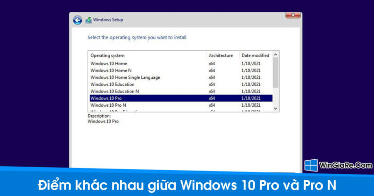 Điểm khác biệt của Windows 10 Pro và Windows 10 Pro N là gì? 1