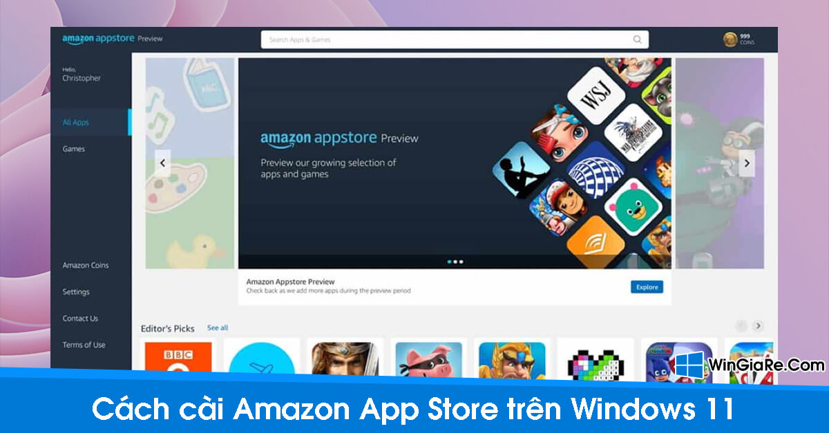 Bật mí cách cài đặt Amazon App Store trên Windows 11 nhanh nhất 1