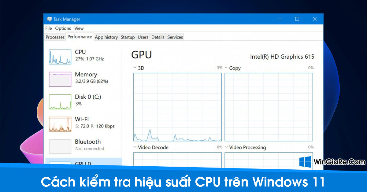 3 cách kiểm tra hiệu suất hoạt động của CPU trên Windows 11 8