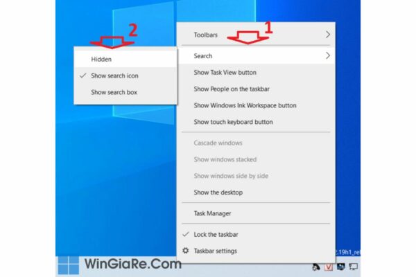 Cách xoá hoặc ẩn thanh tìm kiếm của Windows 10 đơn giản nhất 2