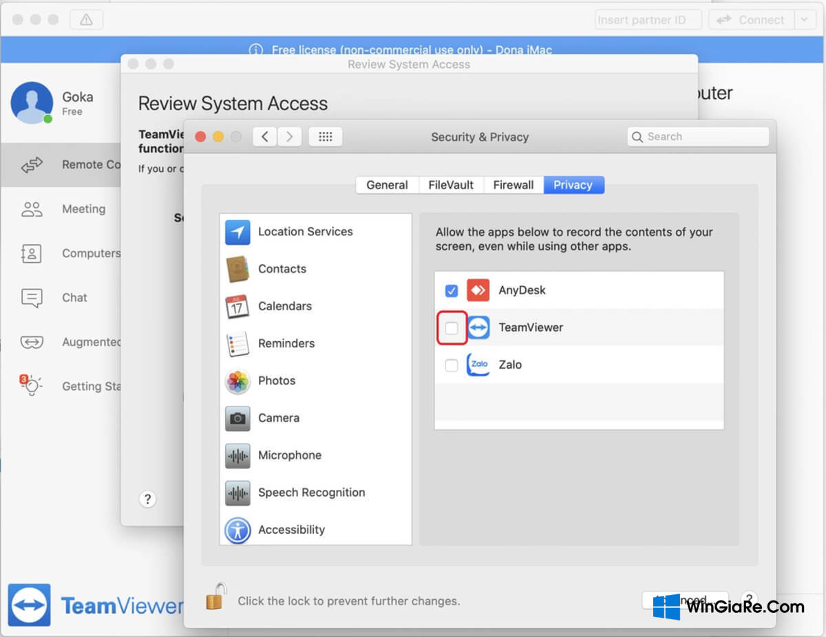 Hướng dẫn cách cấp quyền truy cập cho Teamviewer trên macOS chi tiết 6
