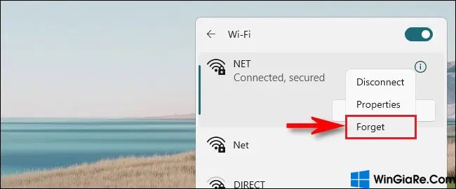 2 cách xóa Wi-Fi đã lưu trên Windows 11 nhanh nhất cho bạn