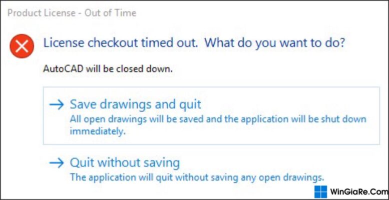 Hướng dẫn fix lỗi License Checkout Timeout AutoCAD bản quyền 2