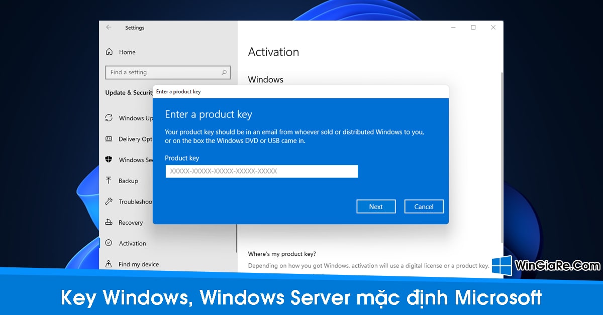 Danh sách key Windows 10, Win 11, Windows Server mặc định từ Microsoft 23
