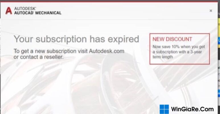 Khắc phục lỗi Your Subscription has expired khi dùng AutoCAD/ Autodesk 1