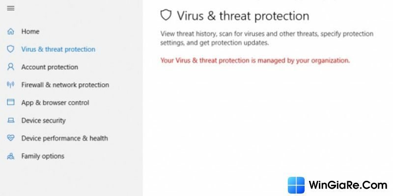Những phương pháp sửa lỗi Your virus & threat threat protection is managed by your organization mới nhất 1