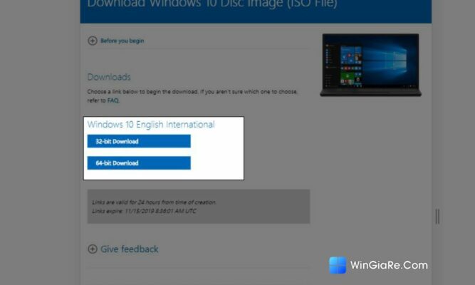 Hướng dẫn cách tải ISO Windows 10 trực tiếp từ Microsoft.Com 7