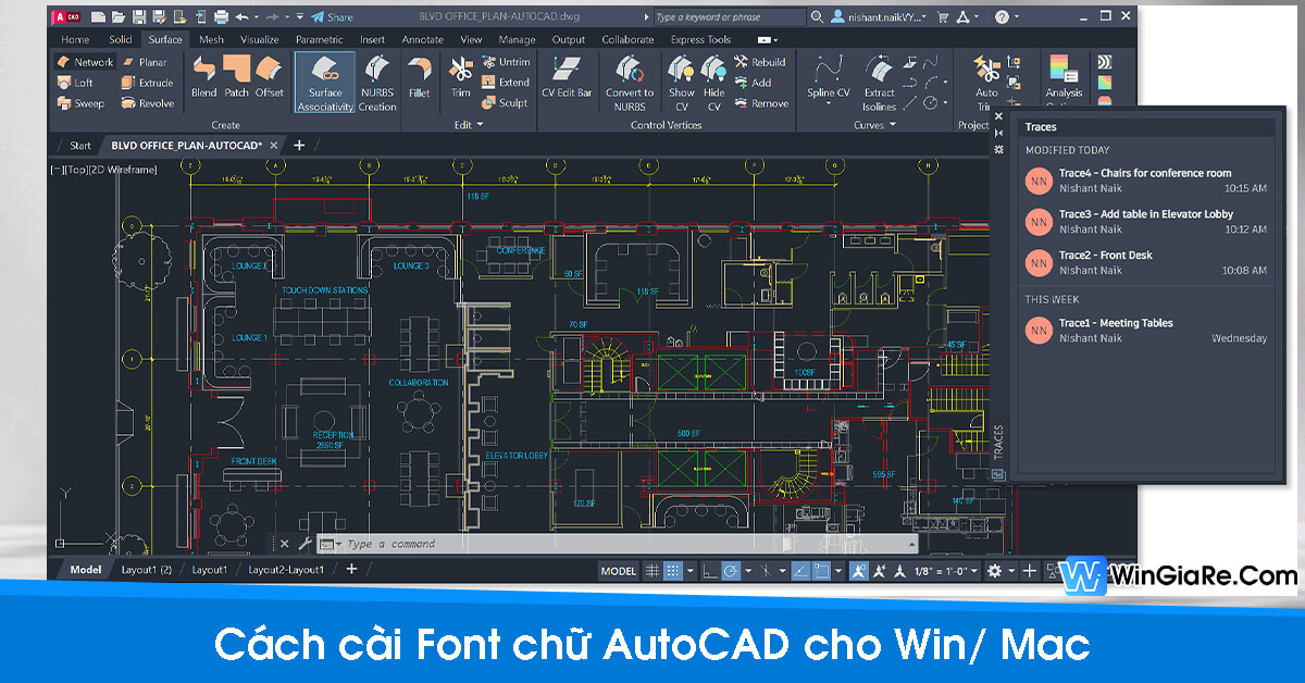 Hướng dẫn cách cài Font AutoCAD cho Windows, Macbook 14