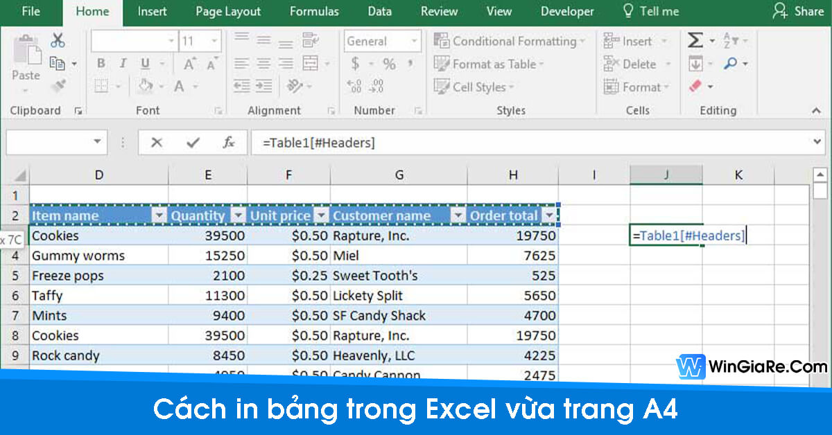 Hướng dẫn chi tiết cách in bảng trong Excel vừa trang A4 2