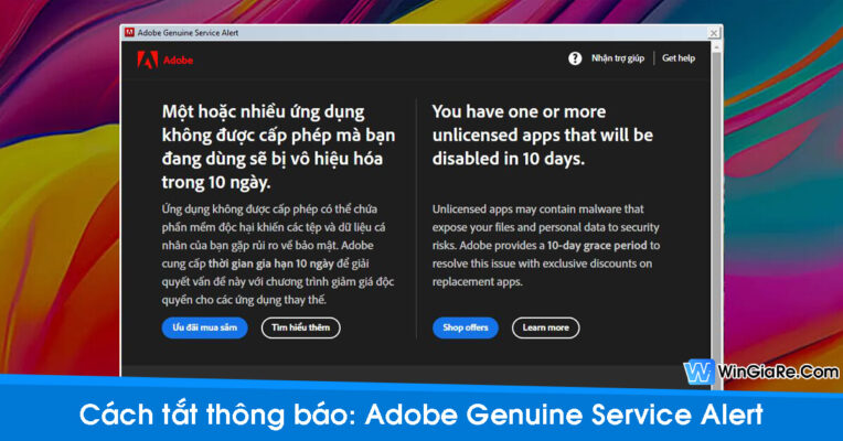 Cách tắt Adobe Genuine Service Alert trên Windows và Mac 1